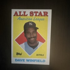 Topps Dave Winfield All-Star #392 - Yankees MLB Baseball Base Set 1988