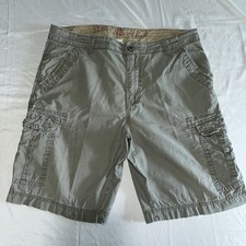 90's Y2K Vibes Vintage UNION BAY Olive Gray Cargo Shorts Men Size 36