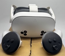 Meta Quest 3S 128GB Standalone VR Headset 120Hz with Controllers, White 