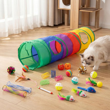 25 Pcs Cat Toys for Cats, Indoor Kittens - Interactive Variety Pack, 45 Inches R