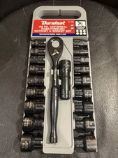 BRAND NEW Duralast (61-105) 20PC Universal Ratchet and Socket Set