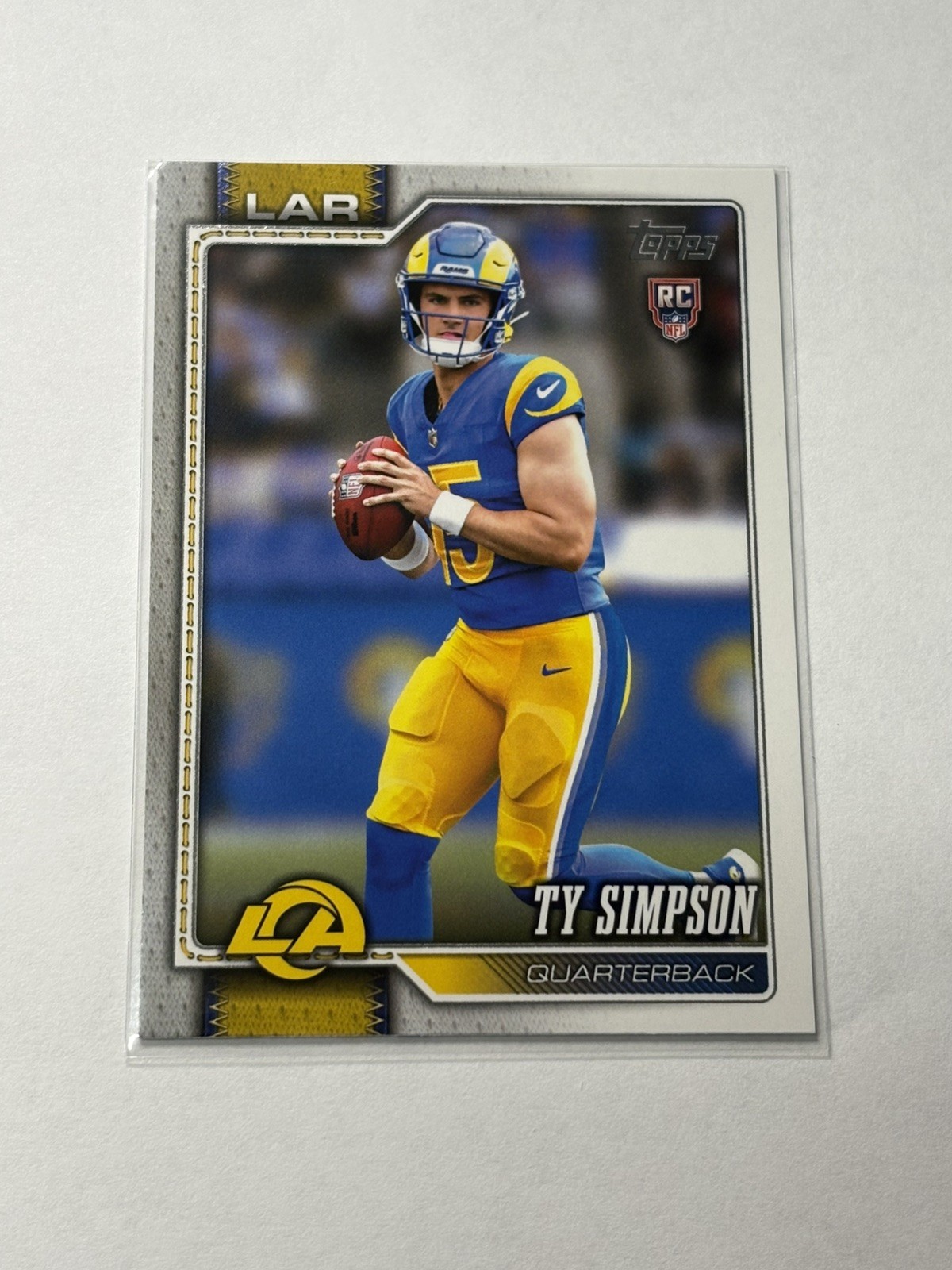 2026 Topps Flagship Ty Simpson RC #302 Los Angeles Rams Rookie