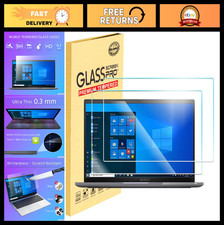 15.6" Laptop Screen Protector 2-Pack, Tempered Glass, Anti-Fingerprint, 9H Hardn