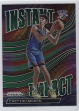 2022-23 Panini Prizm Instant Impact Green Prizm Chet Holmgren #2 1lg7