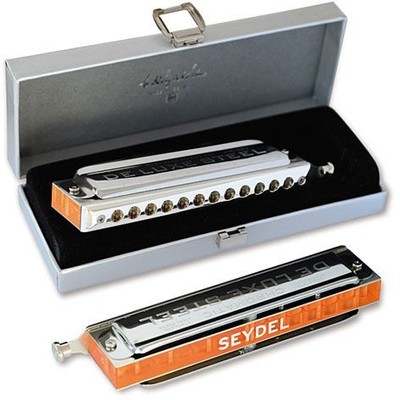 chromatische Mundharmonika C.A. Seydel Söhne Chromatic DeLuxe Steel D  NEU