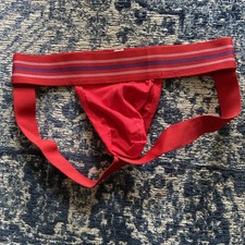 Jock strap uomo L/XL rosso sexy materiale elasticizzato poss gay int
