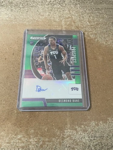 2020 Prizm Draft Picks Prospect Green Prizm Desmond Bane #PA-DB Rookie Auto RC