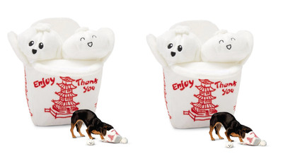 2 PACK Dog Toy 2 in 1 Interactive, Plush Exterior Material & Squeaker, Tearable