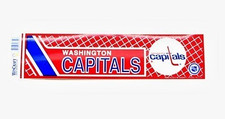 Washington Capitals Bumper Sticker Vintage Team Logo Bumper Sticker 3"x12" NHL