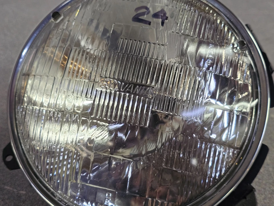 PAR DE FAROS DE HAZ SELLADO ORIGINALES RESTAURADOS PORSCHE 911 912E 930 PUNTO 68-86 #24 Foto 3 de 4