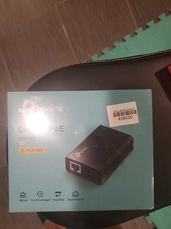 TP-Link Gigabit Power Over Ethernet PoE Injector Adapter TL-PoE150S New Open Box