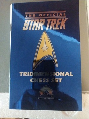 Franklin Mint 1994 STAR TREK Tridimensional 3D Chess Set W/O certificate