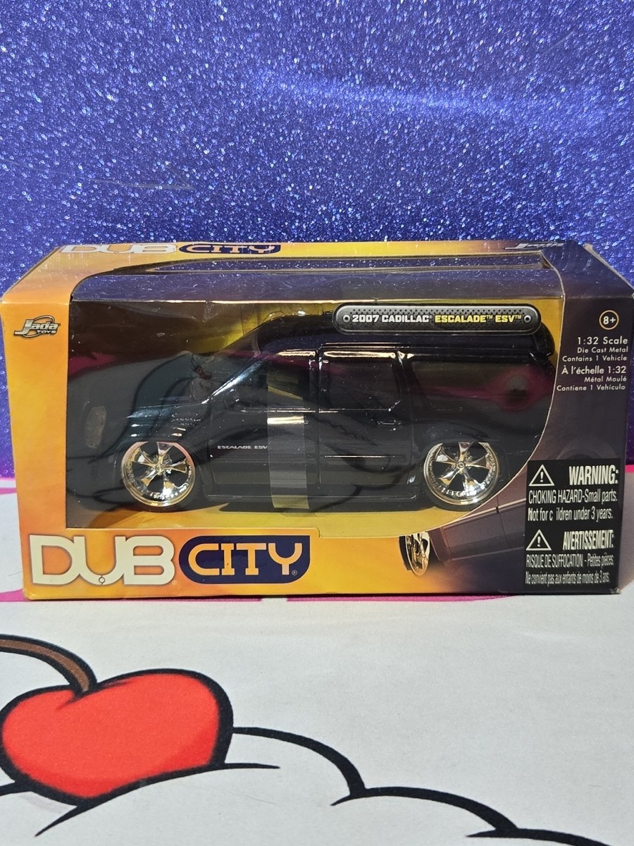 ミニカー jada 1/18 CADILLAC ESCALADE DUB CITY Dub City 1/32 Jada Toys 07 Cadillac Escalade ESV Diecast Car Black
