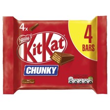 KitKat Chunky Milk Chocolate Bar Multipack, 4 x 40 g- NEXT DAY DELIVERY.