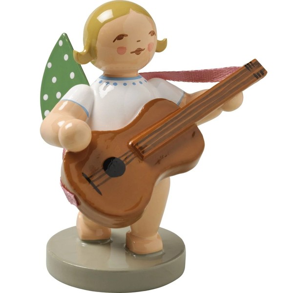 Wendt & KüHn 'Engel Mit Gitarre 650/38, H 6Cm' Braune Haare-image
