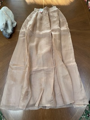 Rochas Silk Maxi Skirt Women's Size 40 Italy