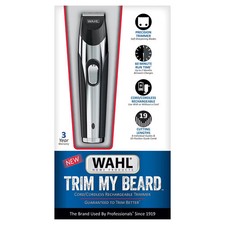 Wahl Cord/Cordless Rechargeable Electric Beard Hair Trimmer for Men with