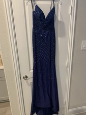 Sherri Hill Homecoming Dress Size 0 55883 Black Royal