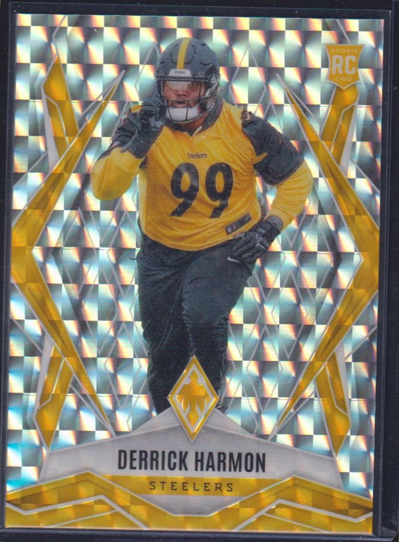 2025 Panini Phoenix #241 Derrick Harmon Silver Pyramids Prizm