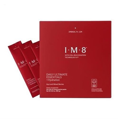 IM8 Daily Ultimate Essentials + Hydration Powder Sachets 30 gemischte Acai-Beere