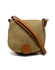 Borse in Pelle Women's Crossbody Bag Mini Saddle Bag Leather Brown Italy
