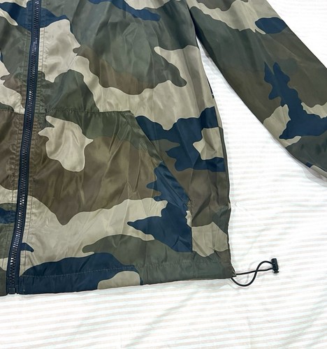Wild Fable Full Zip Windbreaker Rain Jacket Women’s Size Medium Camo Green - Foto 7 di 11