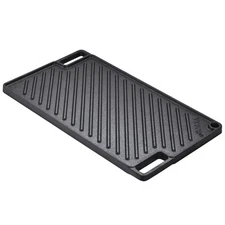 VEVOR 9.7"x16.7" Reversible Grill Griddle BBQ Flat Stove Top Griddle Cast Iron