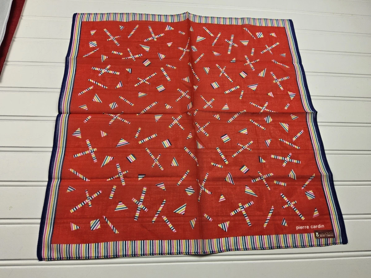 Pierre Cardin Handkerchief Neckerchief Bandana Scarf 