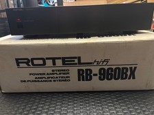 Rotel RB-960BX Stereo Power Amplifier 2x60W Bridged Mono Vintage Hi-Fi