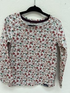 Patagonia Girl's Capilene Baselayer Floral  Print Long Sleeve Shirt Size 3T