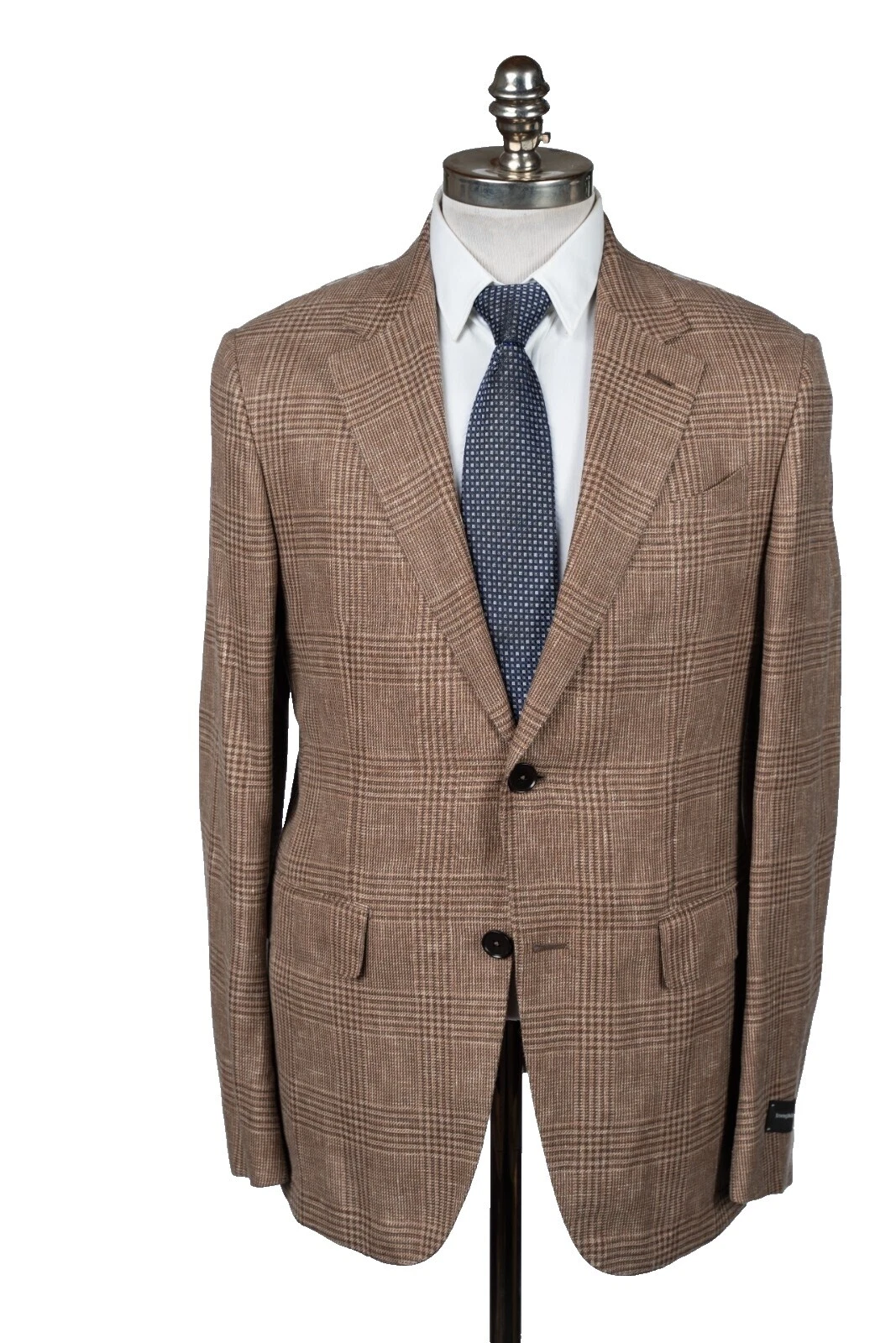 Marrón a Cuadros trajes y Blazers Ermenegildo Zegna Para Hombres