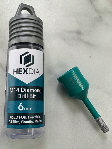 Hexdia M14 Diamond Drill Bit – Ultra Durable Dry Core for Tile Porcelain & Stone - Picture 2 of 13