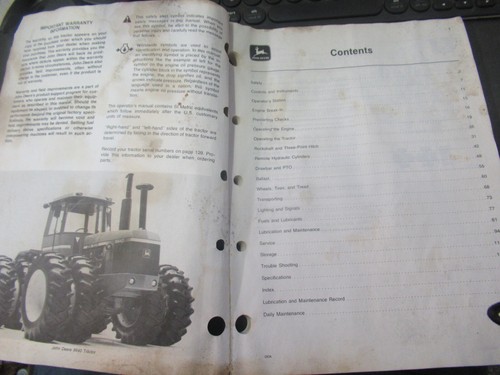 John Deere 8440 and 8640 Tractor Operator's Manual OM-RW15912 Issue C1 - Picture 2 of 3