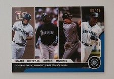 2020 Topps NOW Card #61 Kyle Seager Seattle Mariners Blue Parallel #/49
