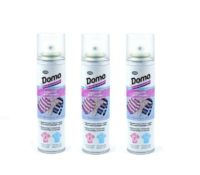 3 X Antistatik Spray Fur Kleidung Textilien Kunststoffe Plastik Domo Gela24 Ebay