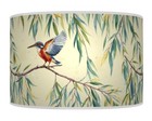 Kingfisher on Tree Lampshade Pendant Handmade Drum Lamp Shade  Multi Colour #330