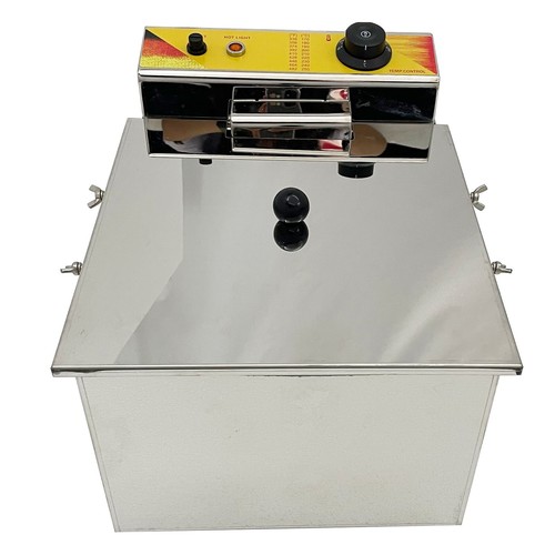 Friggitrice per Cani Mais Elettrica 60~200°C Friggitrice Macchina per Mais 12L - Foto 2 di 19