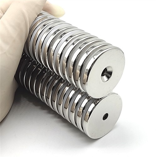 1PCS N52 Neodymium Magnets Countersunk Ring Hole 5mm Rare Earth Strong Magnet - Picture 5 of 12