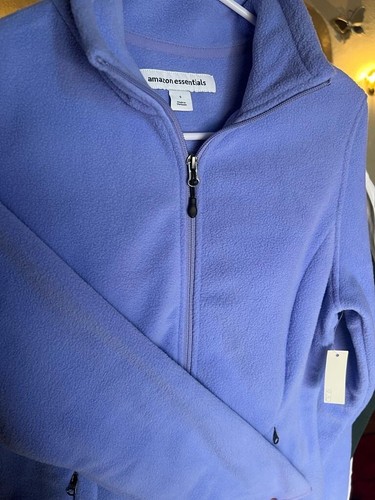 Amazon Essentials Polartec Giacca Pile Unisex XS Blu Stand Collare Full Zip - Foto 6 di 6