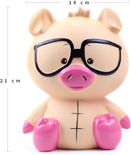 Pig Piggy Bank for Boys and Girl,Ceramic Pig Bank Money Box Toy,Coin Bank Birthd - Picture 5 of 7