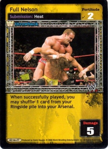 WWE: Full Nelson (Throwback) [Played] card type Submission Raw Deal Wrestling WW - Picture 1 of 1