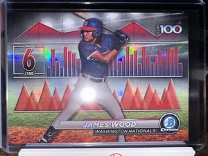 2024 Bowman James Wood Bowman Scouts' Top 100 #BTP-6 Washington Nationals 