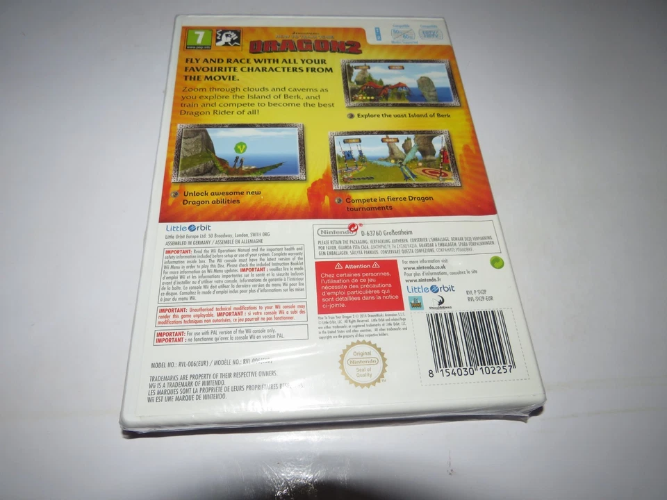 How to Train Your Dragon 2 Nintendo Wii new sealed uk tracked delivery - Image 2 of 4
