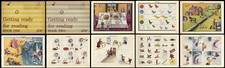 1959 Alte englische Fibel Book one + two  Getting ready for reading Schulbuch