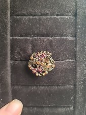 NEW Handmade Wire Wrapped Ring Goldtone Statement Beautiful Size 5