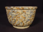 RARE SMALL 6” RED WING PANELED SPONGEWARE CROCK BOWL #1 STONEWARE