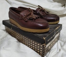 VINTAGE WOMENS SHOES SIZE 8.5 BROWN LEATHER W/ORIGINAL BOX 1970'S NOS RARE NOS