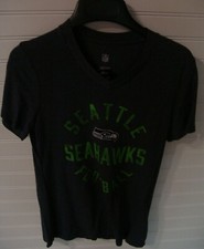 Seattle Seahawks Youth Girls V-Neck Shirt Size L 14 NWT Sample