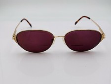 Vintage Charmant CH8218 Gold Metal Oval Sunglasses Japan RAMES ONLY