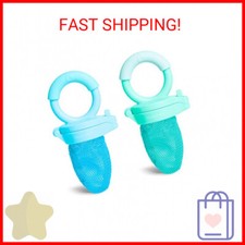 Munchkin Fresh Food Feeder, 2 Count Pack of 1 , Blue/Mint